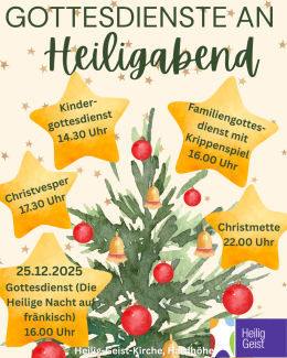 Gottesdienste Heiligabend 2025